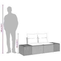 Divano da giardino Marrone 123 x 62 x 69cm polyrattan 42006793