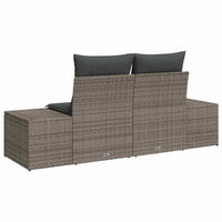 Divano da giardino Grigio 123 x 62 x 69cm polyrattan 42006794