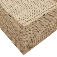 Divano da giardino con cuscino Beige 123 x 62 x 69cm polyrattan 42006805