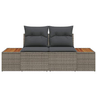 Divano da giardino Grigio 184 x 62 x 85cm polyrattan 42006814