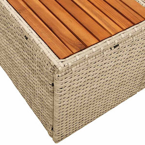 Divano da giardino Beige 184 x 62 x 85cm polyrattan 42006815
