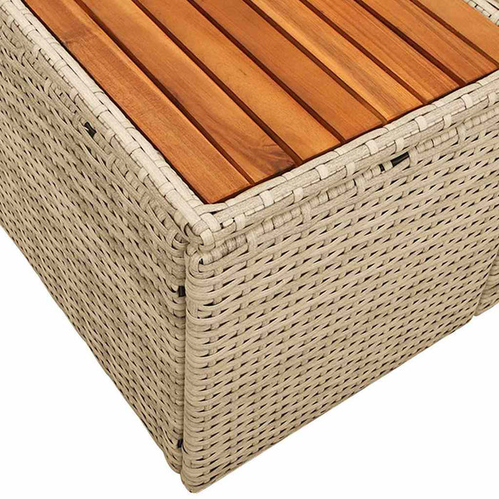 Divano da giardino Beige 184 x 62 x 85cm polyrattan 42006816