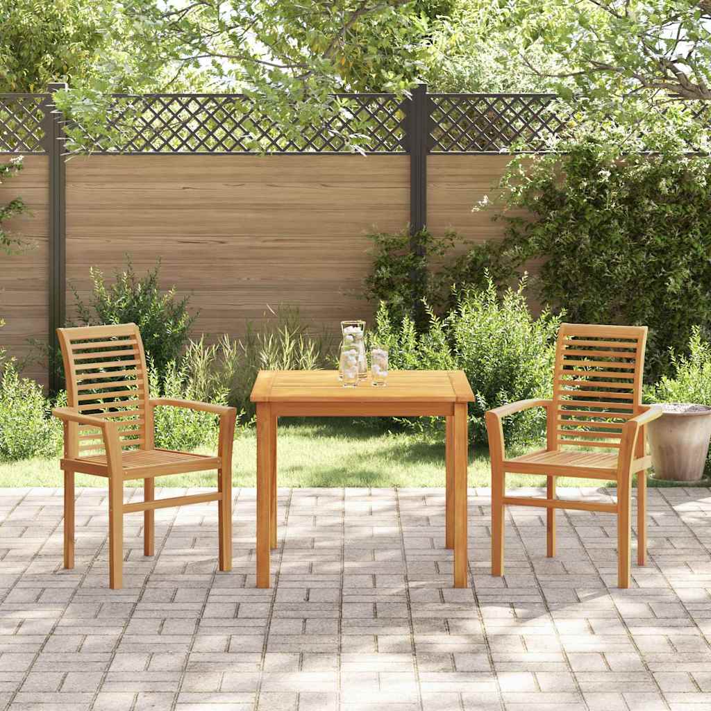 Sedia da giardino impilabile Marrone 62.5 x 54.5 x 95.5 cm 42007595