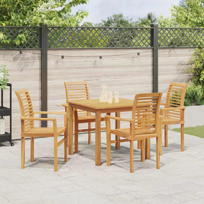 Sedia da giardino impilabile Marrone 62.5 x 54.5 x 95.5 cm 42007596