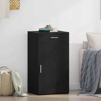 Credenza con Cassetto-Buffet-Armadio da cucina Rovere Nero 50 x 42,5 x 93 cm