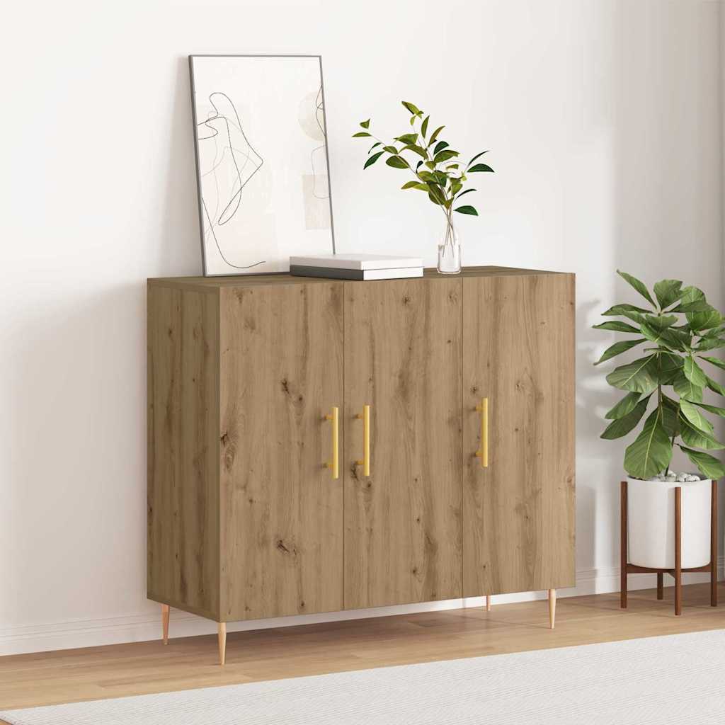 Credenza rovere artigianale 90 x 34 x 80 cm Legno multistrato 869077