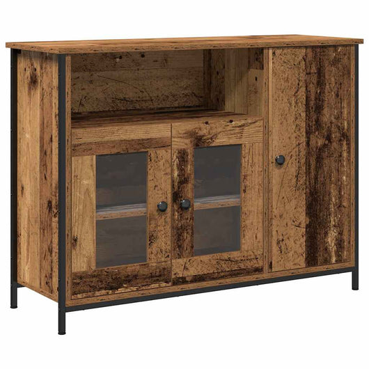 Credenza-Buffet-Armadio da cucina Legno vecchio 100 x 35 x 75 cm