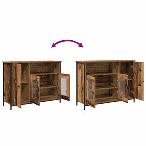 Credenza-Buffet-Armadio da cucina Legno vecchio 100 x 35 x 75 cm