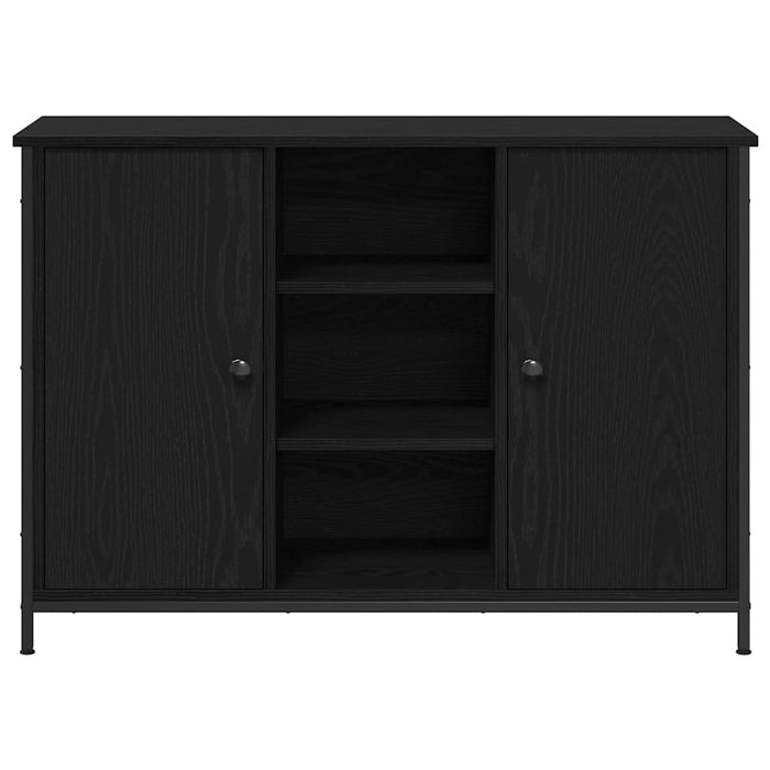 Credenza Rovere nero 100 x 35 x 70 cm Legno multistrato 869096