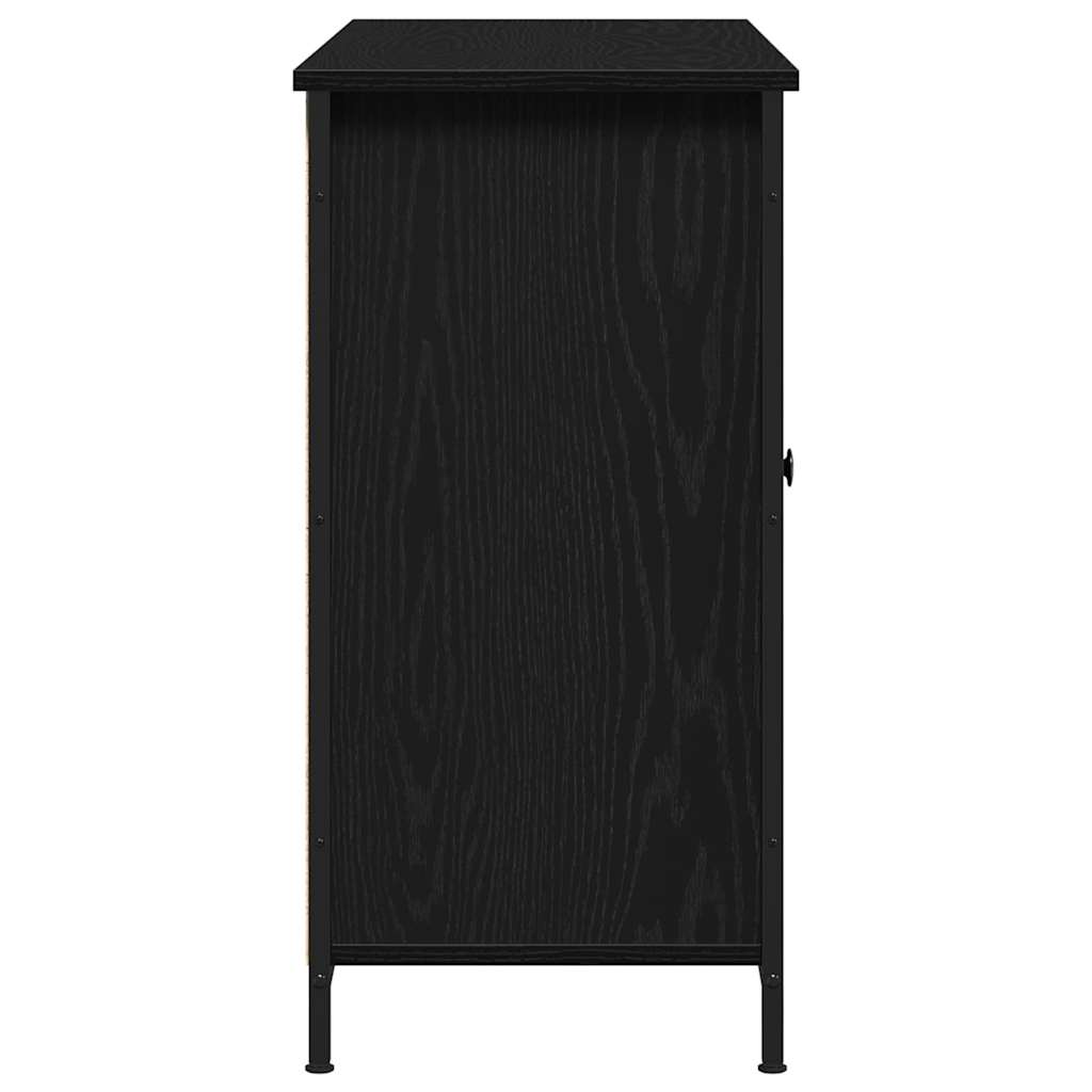 Credenza Rovere nero 100 x 35 x 70 cm Legno multistrato 869096