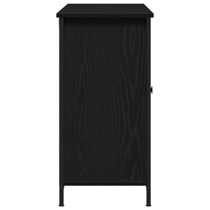 Credenza Rovere nero 100 x 35 x 70 cm Legno multistrato 869096