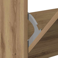 Armadio per Scarpe con porta rovere artigianale 60 x 21 x 57 cm 869100