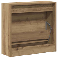 Armadio per Scarpe con porta rovere artigianale 60 x 21 x 57 cm 869100