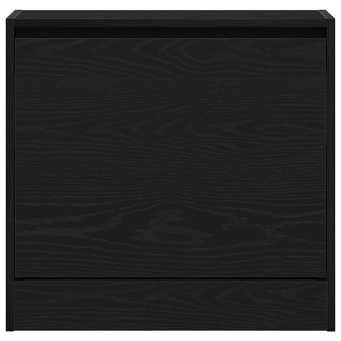 Mobile per Scarpe  Nero Rovere 60x21x57 cm Legno Ingegnerizzato 869101