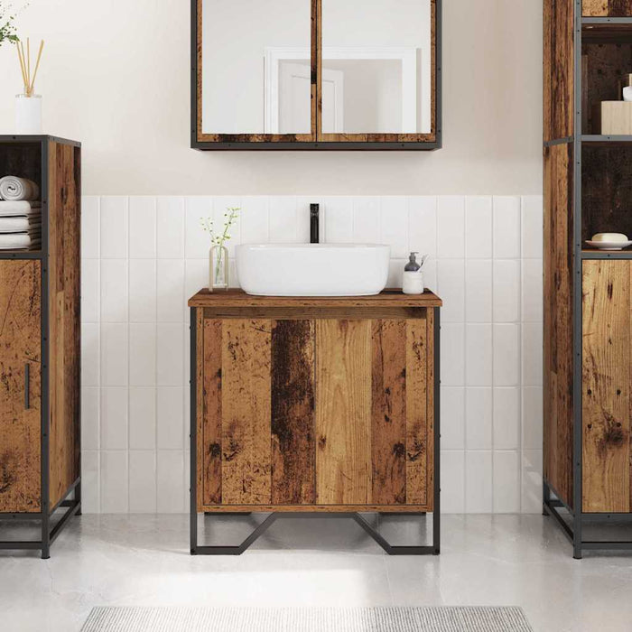 Mobile Lavabo Vecchio Legno 60x35x60 cm Legno ingegnerizzato 869177