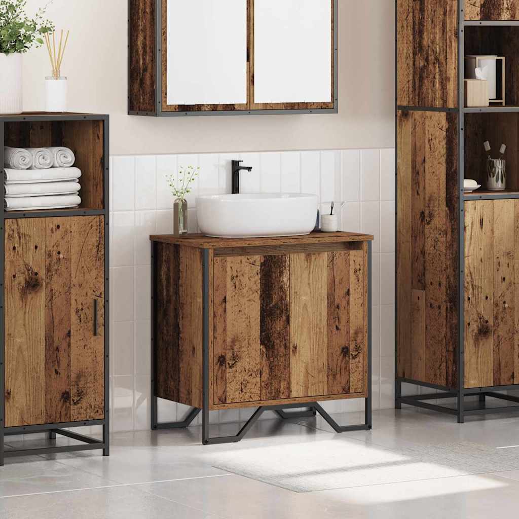 Mobile Lavabo Vecchio Legno 60x35x60 cm Legno ingegnerizzato 869177