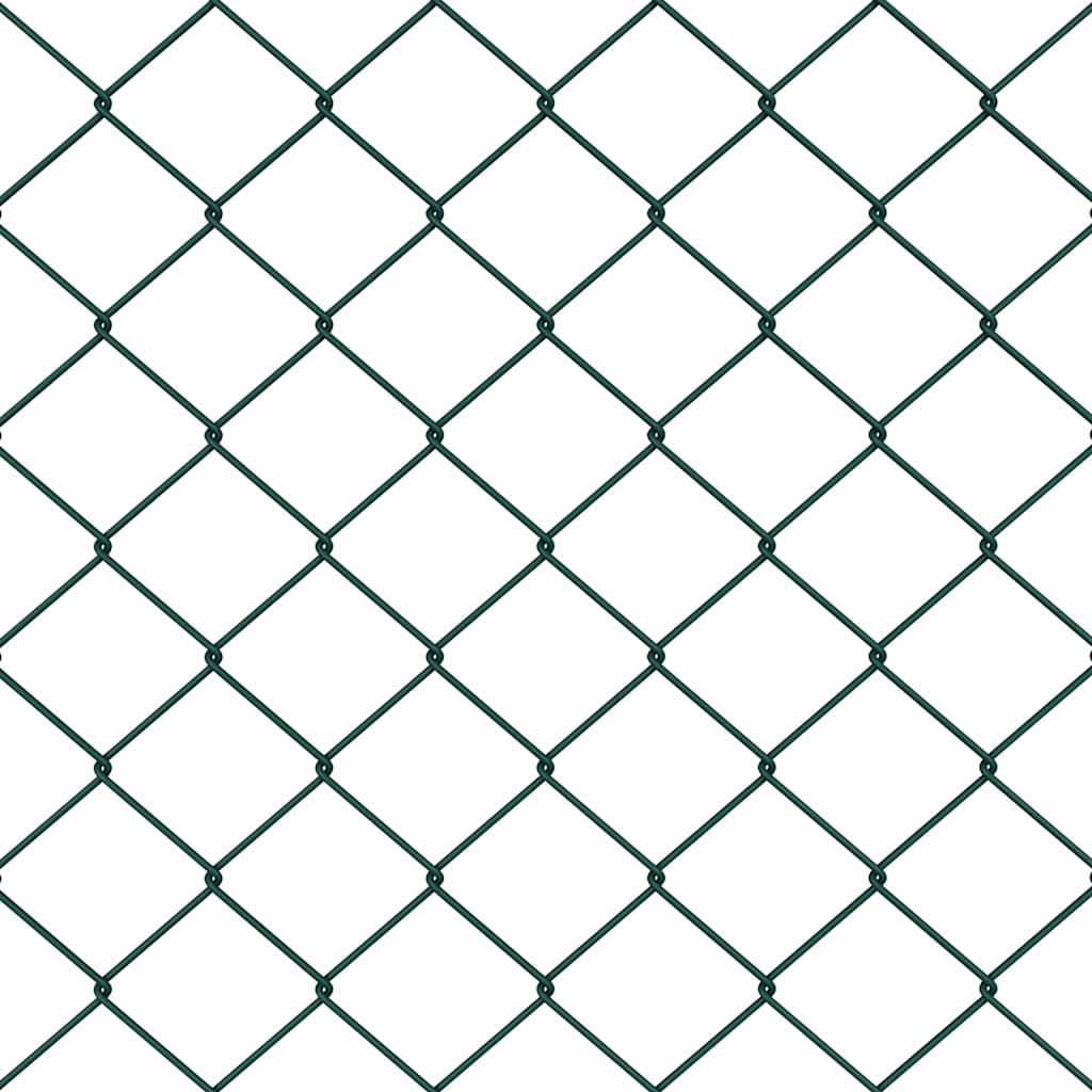 vidaXL Recinzione a rete metallica Verde 10 x 1.4 m Acciaio