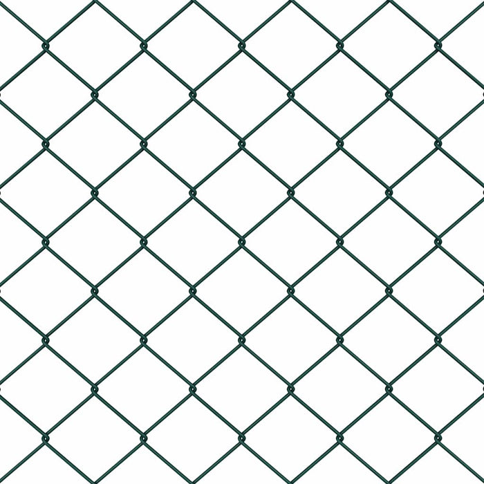 vidaXL Recinzione a rete metallica Verde 10 x 1.4 m Acciaio