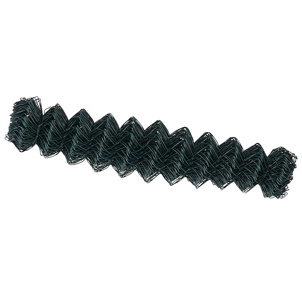 vidaXL Recinzione a rete metallica Verde 10 x 1.4 m Acciaio