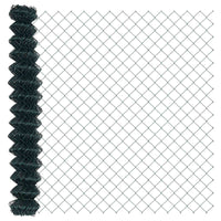 Recinzione a rete metallica Verde 10 x 1.5 m Acciaio 42004776