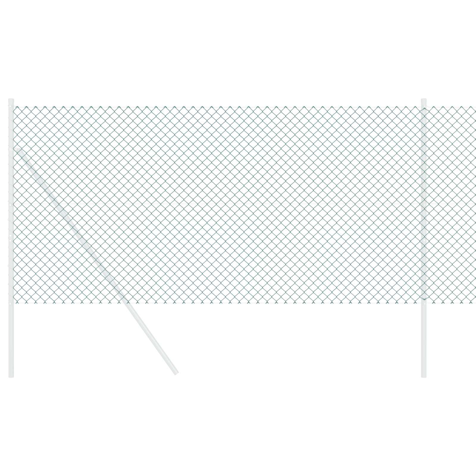 Recinzione a rete metallica Verde 25 x 0,4 m Acciaio 42004790
