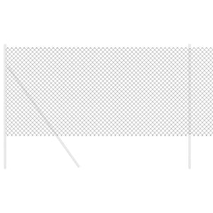 vidaXL Recinzione a rete metallica Grigio 10 x 1 m Acciaio