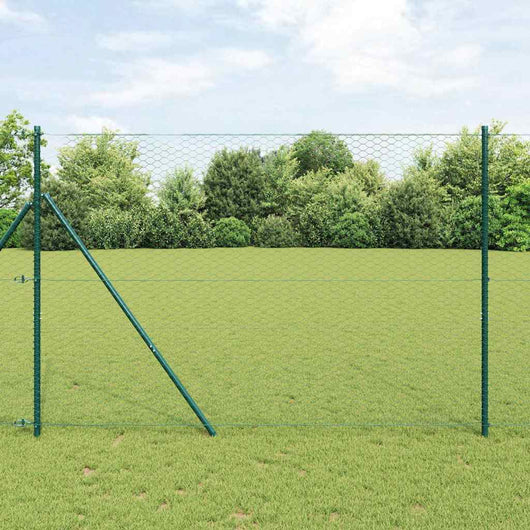 Recinzione esagonale Verde 1.6 x 25 m Acciaio 42005402