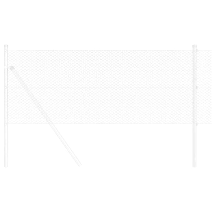 Recinzione Esagonale Argento 0.8 x 25 m Acciaio zincato 42005677