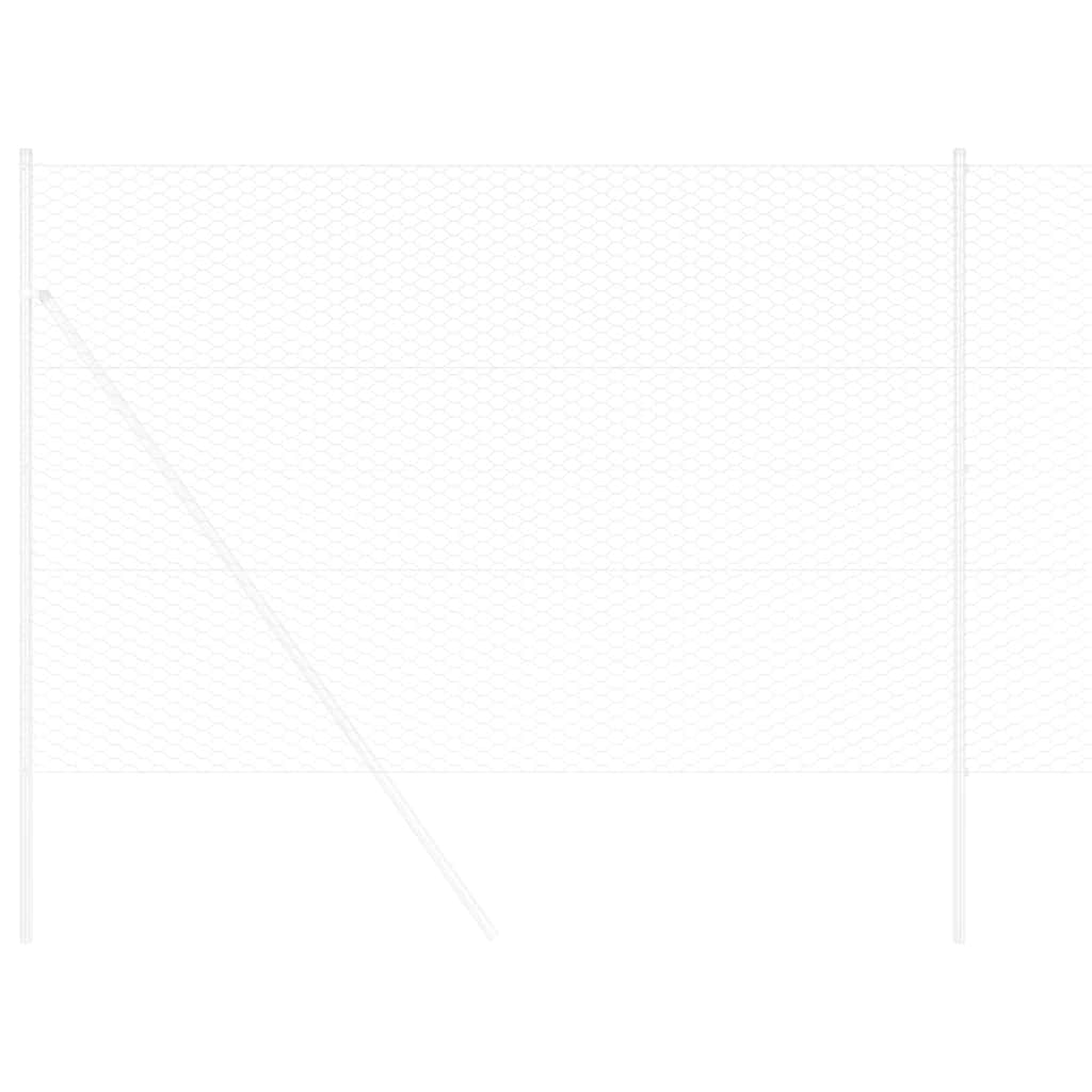 Recinzione Esagonale Argento 1.5 x 50 m Acciaio zincato 42005732