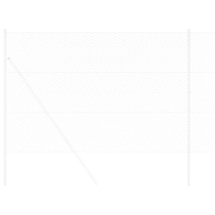 Recinzione Esagonale Argento 1.5 x 50 m Acciaio zincato 42005732