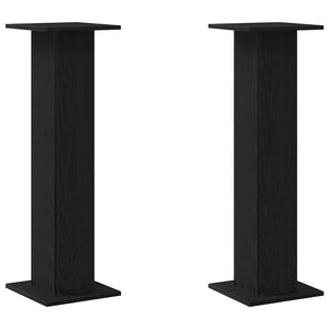 Supporto per piante 2 pcs Rovere Nero 30 x 30 x 95 cm 3345110