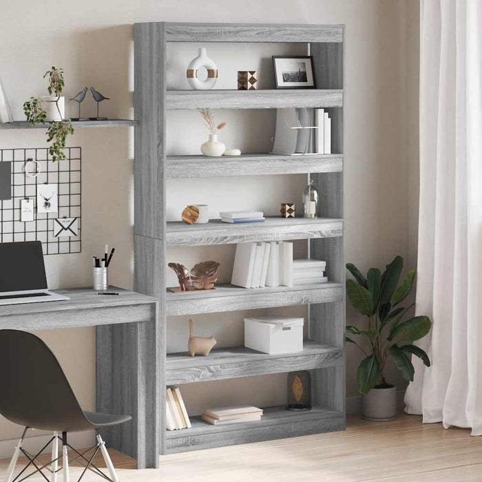 Armadio per Libri Grigio sonoma 100 x 30 x 198 cm 3345118
