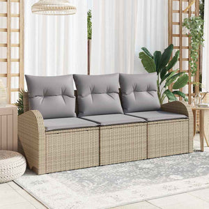 Set Divano da Giardino-Sofa da Giardino-Divanetto da esterno Beige polyrattan 889587