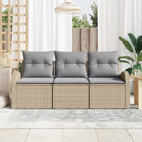 Set Divano da Giardino-Sofa da Giardino-Divanetto da esterno Beige polyrattan 889587