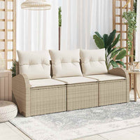 Set Divano da Giardino-Sofa da Giardino-Divanetto da esterno Beige polyrattan 634197