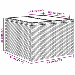 Set Divano da Giardino 5 pz-Sofa da Giardino-Divanetto da esterno Grigio 55 x 55 x 37 cm polyrattan