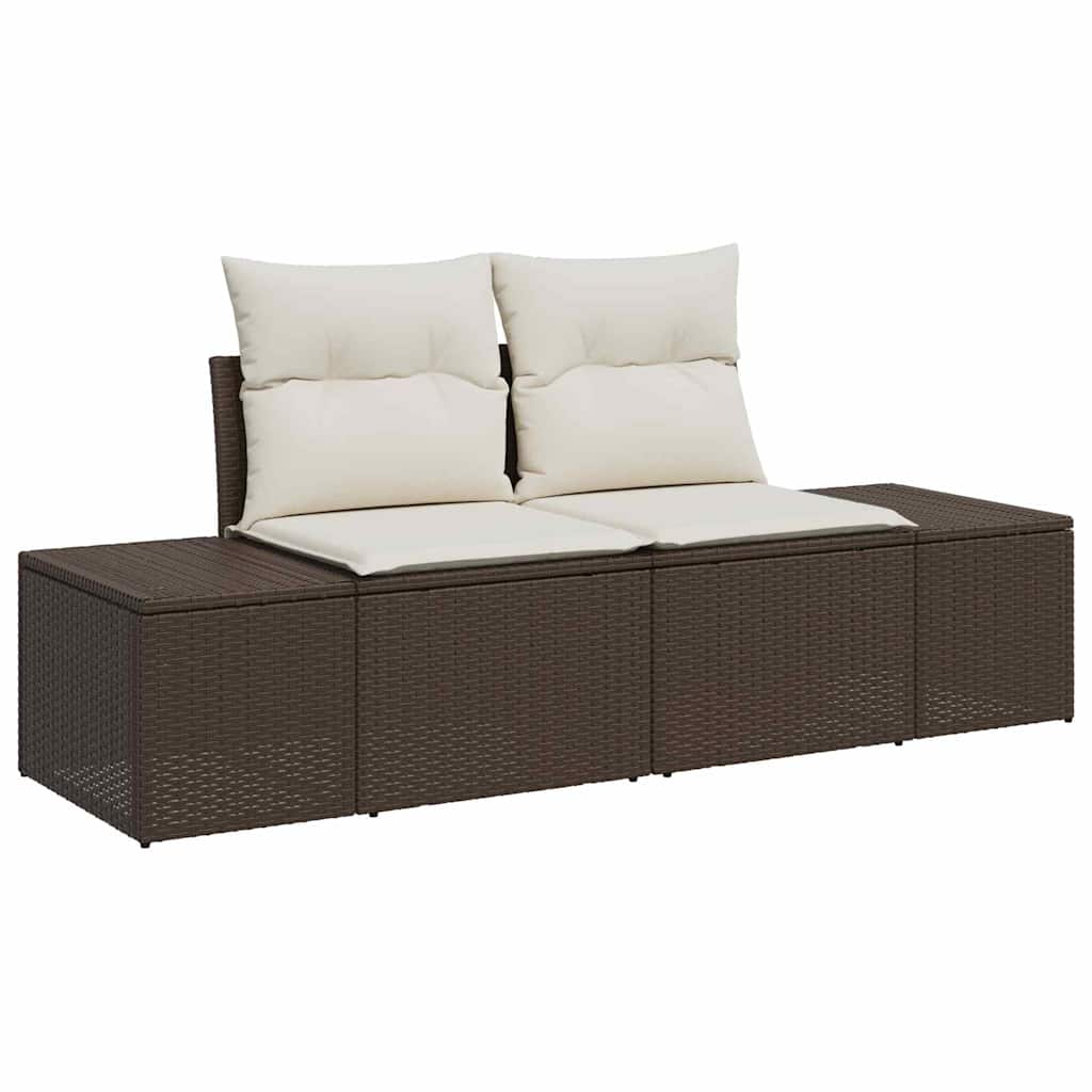 Set di divani da giardino 9 pezzi con cuscini - Rattan polipropilene grigio 3347228