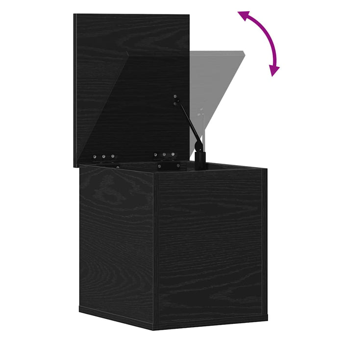 Scatola di Stoccaggio Rovere nero 30 x 35 x 35 cm 868695