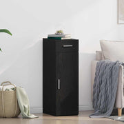 Credenza con Cassetto-Buffet-Armadio da cucina Rovere Nero 30 x 42,5 x 93 cm