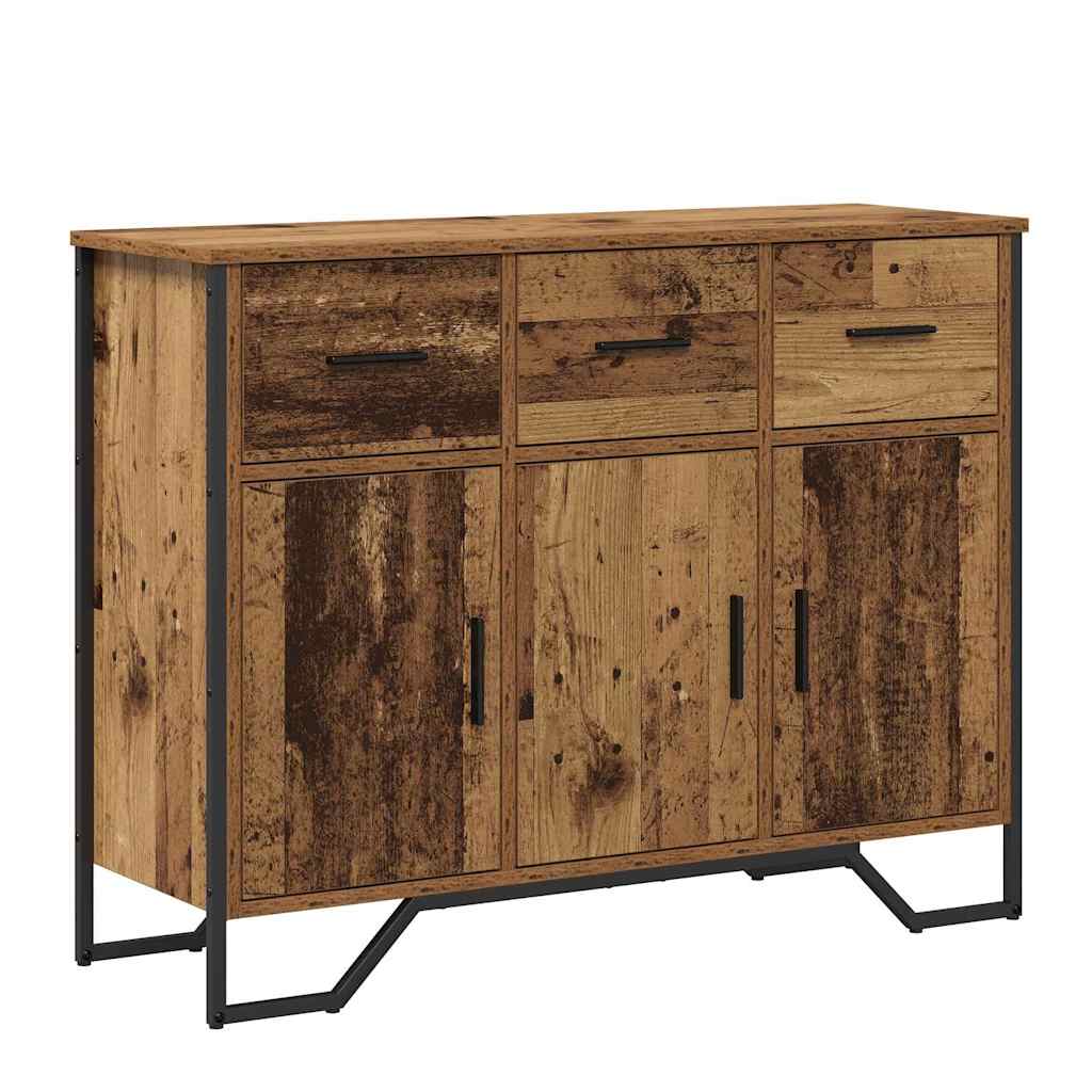 Credenza con Cassetto-Buffet-Armadio da cucina Legno vecchio 97 x 32,5 x 74,5 cm