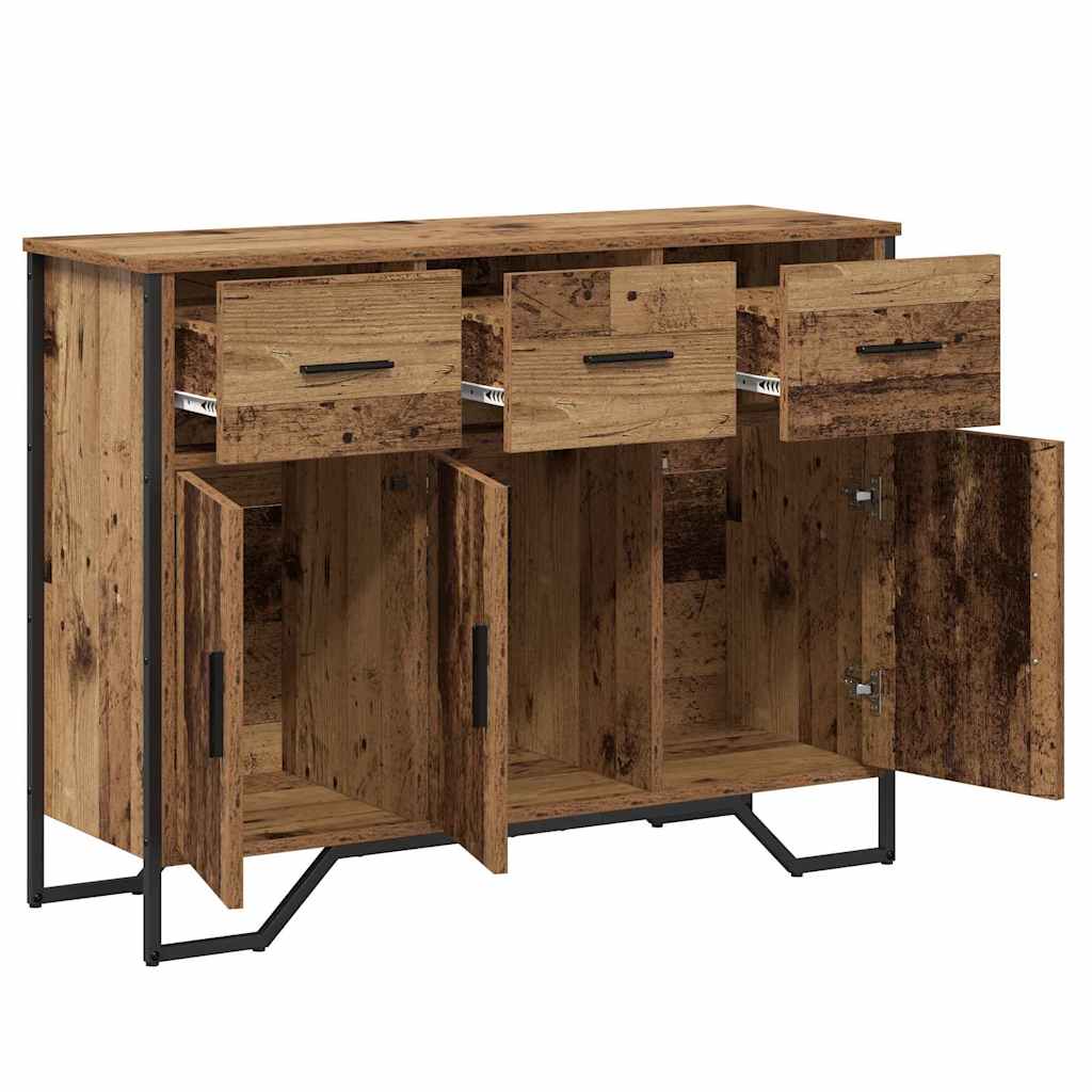 Credenza con Cassetto-Buffet-Armadio da cucina Legno vecchio 97 x 32,5 x 74,5 cm