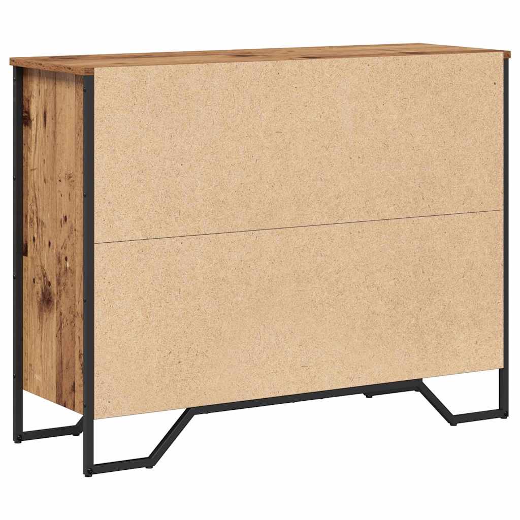 Credenza con Cassetto-Buffet-Armadio da cucina Legno vecchio 97 x 32,5 x 74,5 cm