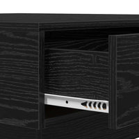 Tavolino da Salotto-Tavolino da soggiorno-Tavolo Rovere Nero 90 x 90 x 28 cm 596908