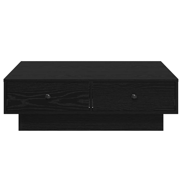 Tavolino da Salotto-Tavolino da soggiorno-Tavolo Rovere Nero 90 x 90 x 28 cm 596908