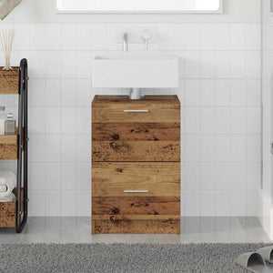 Armadietto per Lavandino Legno Vecchio 40x37x59 cm Legno Ingegnerizzato 868812