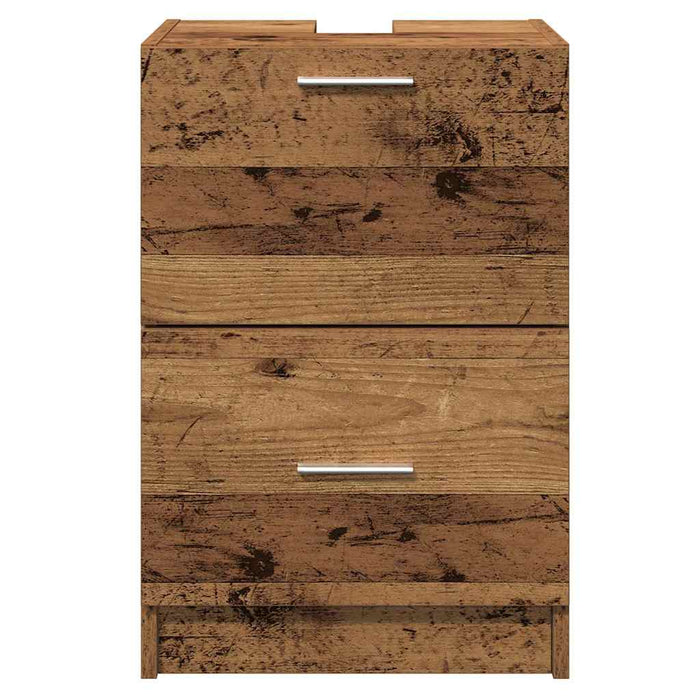 Armadietto per Lavandino Legno Vecchio 40x37x59 cm Legno Ingegnerizzato 868812