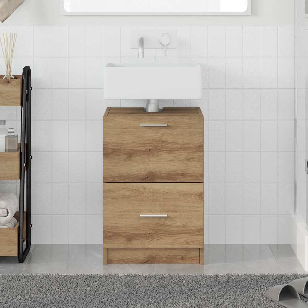Mobile Lavabo  Rovere Artigianale 40x37x59 cm Legno ingegnerizzato 868813