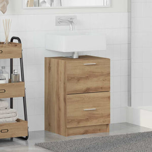 Mobile Lavabo  Rovere Artigianale 40x37x59 cm Legno ingegnerizzato 868813