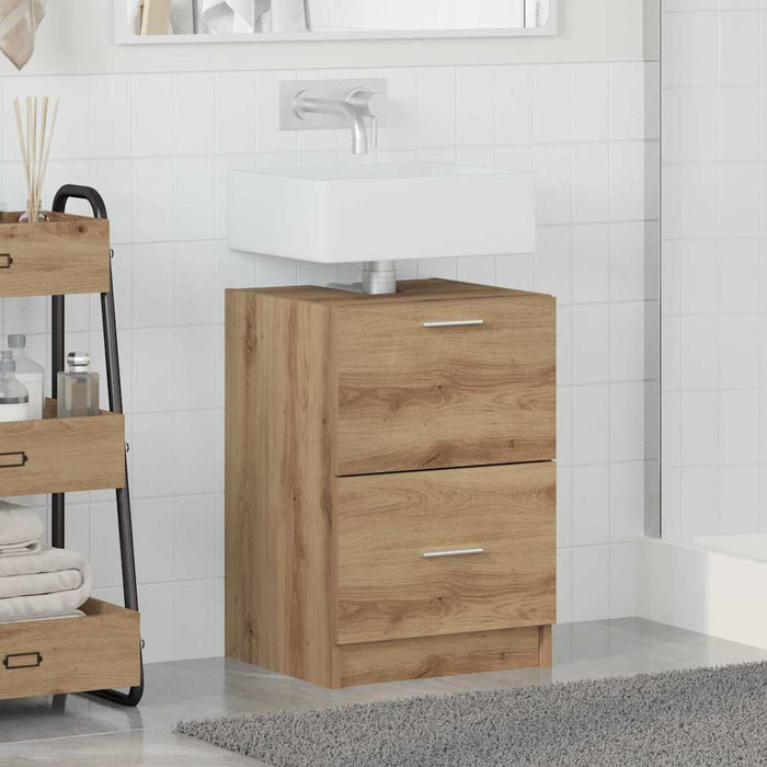 Mobile Lavabo  Rovere Artigianale 40x37x59 cm Legno ingegnerizzato 868813