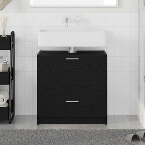 Mobile per Lavabo  Quercia Nera 59x37x59 cm Legno Ingegnerizzato 868823